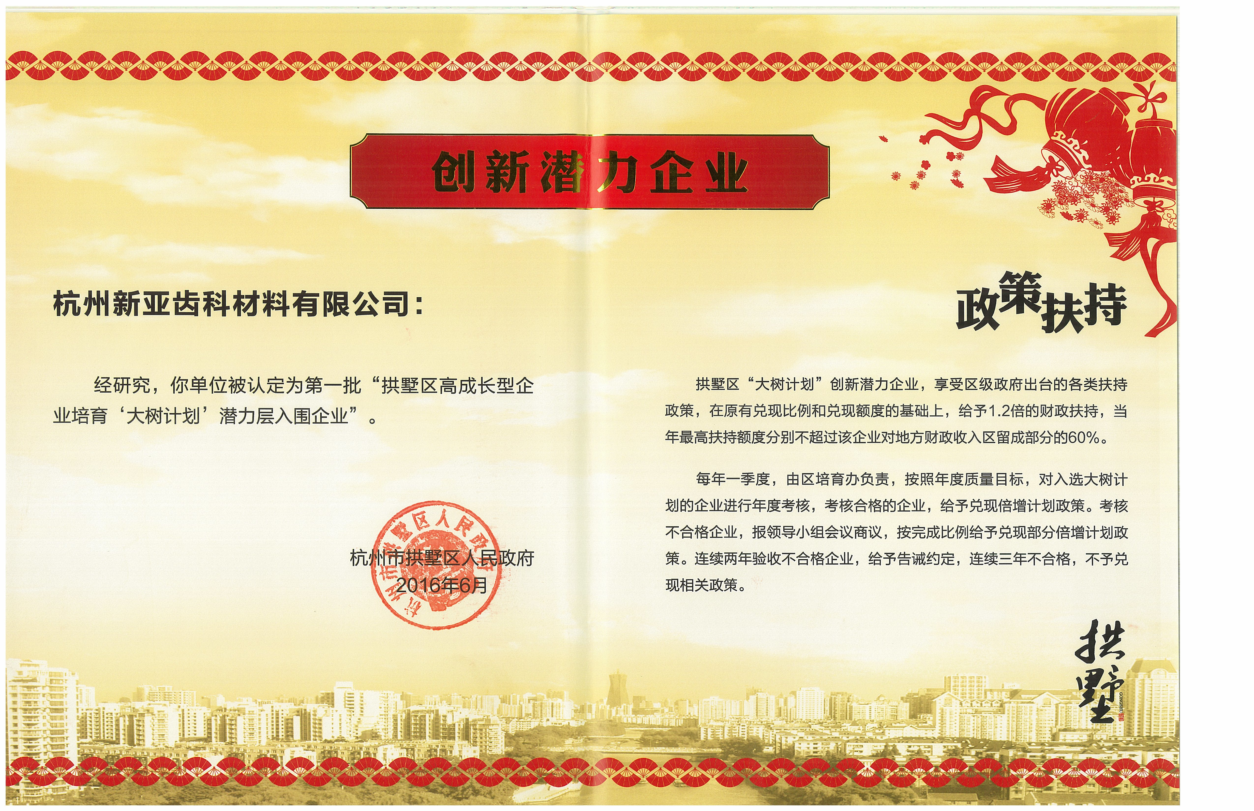 2016年創新潛力企業